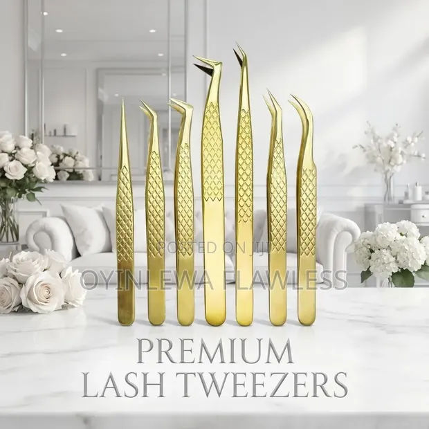 High-Precision Stainless Steel Eyelash Extension Tweezers - 1