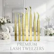 High-Precision Stainless Steel Eyelash Extension Tweezers - 1