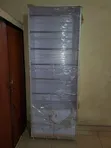 Interior Woodworks Fabric Display Cupboard with Enclosed Cabinet - 1
