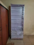 Interior Woodworks Fabric Display Cupboard with Enclosed Cabinet - 2