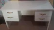4 Ft Study/Office Desk tare da Drawers - White - 1