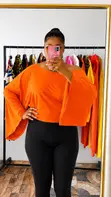 Luxury Multi-Color Off-Shoulder Crop Top - 1