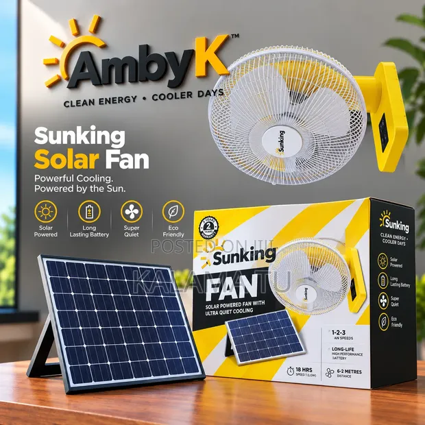 Sunking Solar Rechargeable Fan - 1