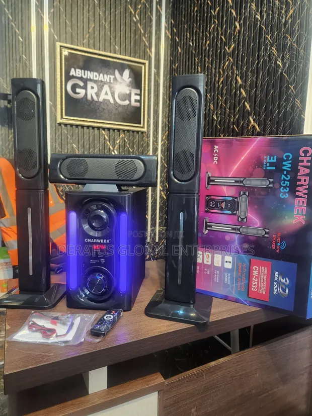Charweek CW-2533 Home Theater Speaker System mai Hasken LED - 1