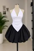 Aj Draped Halter Neck 2 Piece - 1