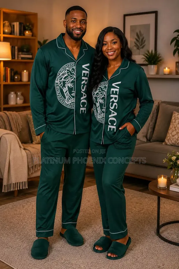 Designer Unisex Lounge Wear - Luxury Couple Pyjamas - 1