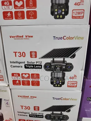 T30 4G Solar PTZ Security Camera - Triple Lens