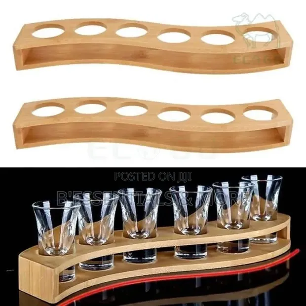 Tequila Rack Mai Rawa 6 Tare da Gilashin - 1