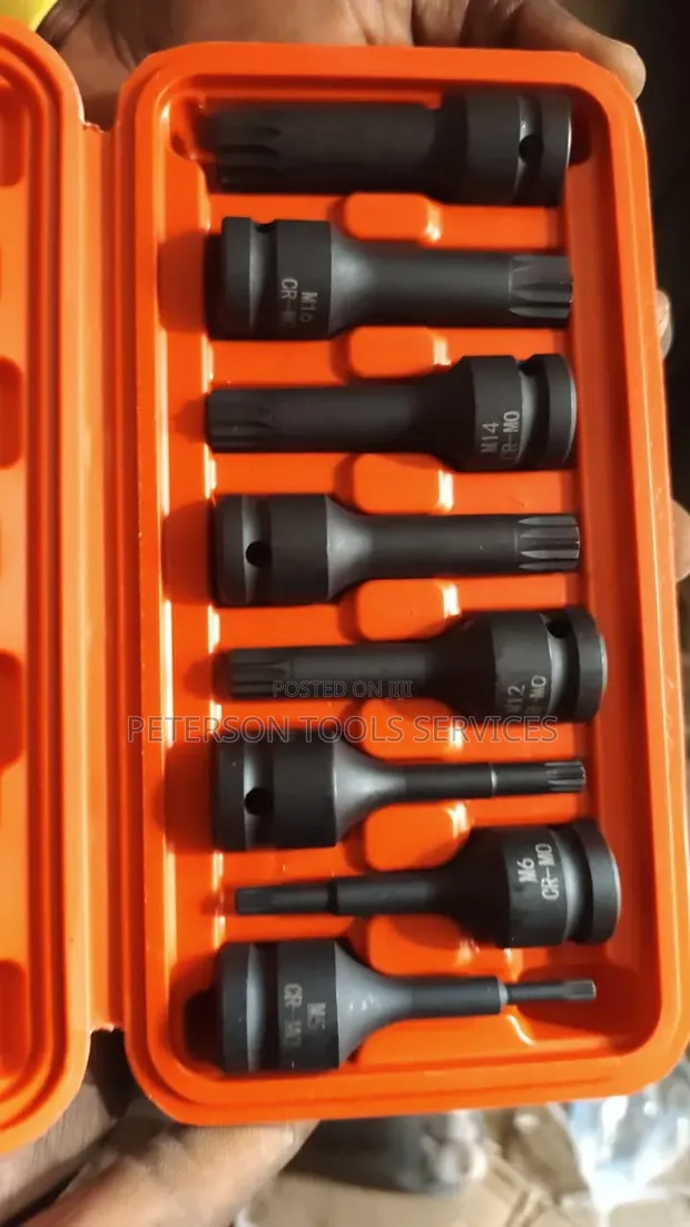 1/2" Dr Impact Socket Bit Set 5mm-18mm - 1