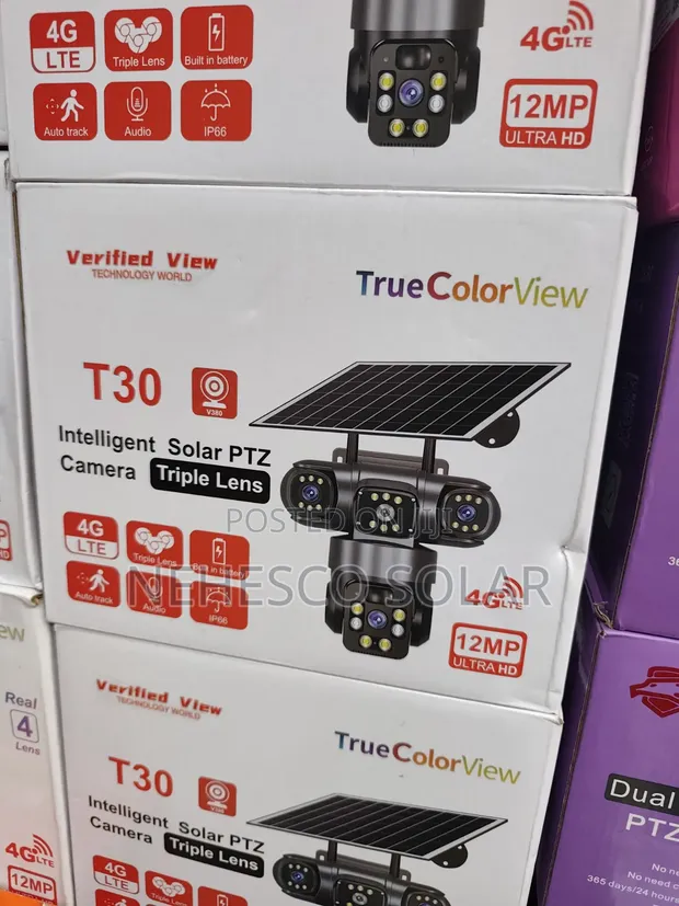 T30 Solar Powered 4G PTZ CCTV Camera - 1