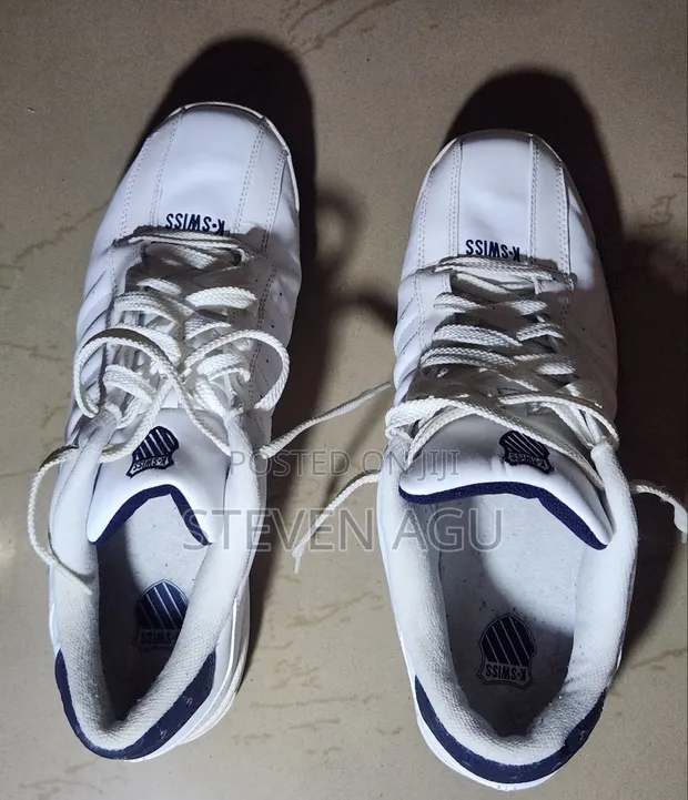 Preowned K-Swiss ST329 CMF Sneakers - White/Navy - 1