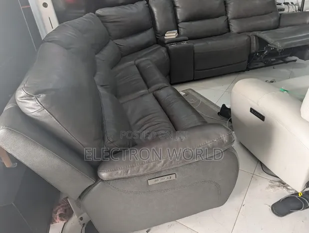 American Made 5-6 Seater Electric Recliner Sofa with Charging Port - 1