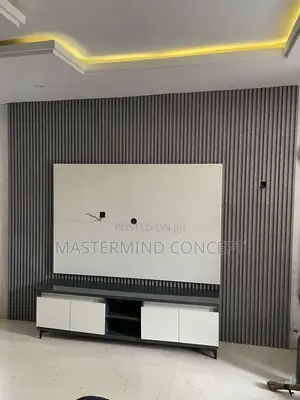 Modern Minimalist TV Console - Dual Tone