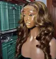 Bouncy Curls Human Hair Blend Wig - 1
