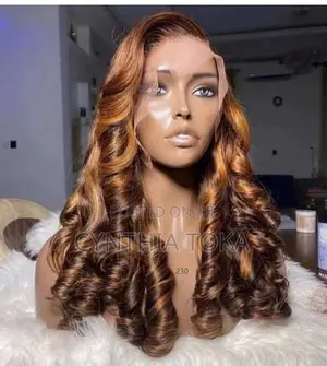 Bouncy Curls Human Hair Blend Wig