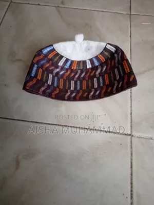Handmade Hausa Traditional Cap (Balbo/Kube) - Size 23