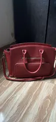 Neatly Used Multi-Functional Leather Bag with Laptop Compartment - 2