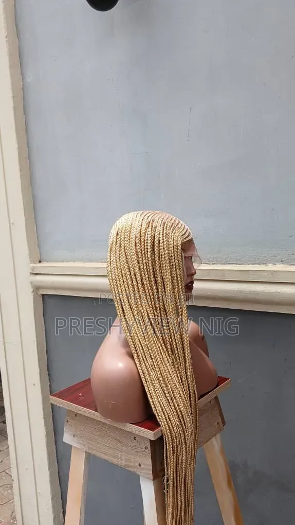 Full Lace Braided Wig - Blonde - 1