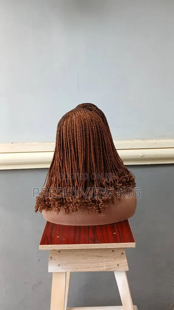 6x6 Braided Wig - Glueless, Adjustable - 1