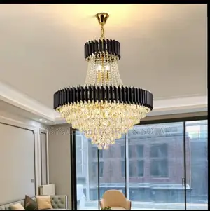 Fitilar Chandeli mai Siffar Oval na Zamani da Crystal LED