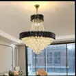 Fitilar Chandeli mai Siffar Oval na Zamani da Crystal LED - 2