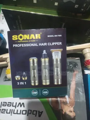 SONAR 3-in-1 Rechargeable Professional Hair & Beard Trimmer SN-7565