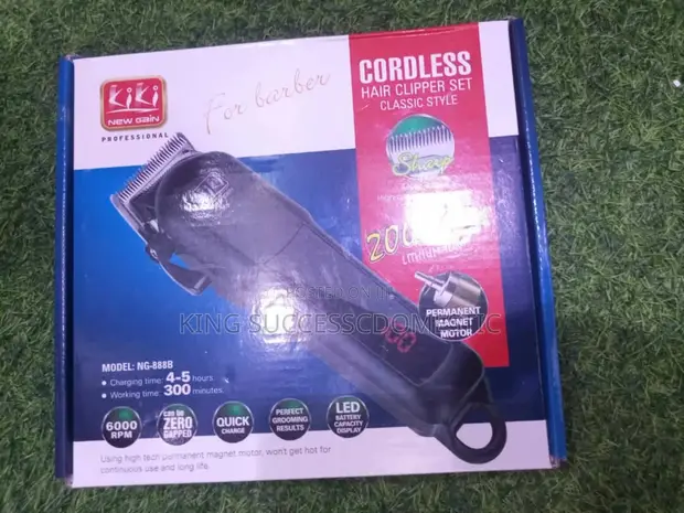 KIKI Professional Rechargeable Cordless Hair Clipper NG-888B - 1