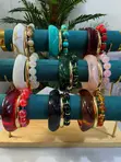 Kyawawan Bangles na Acrylic 3 a 1 - 2