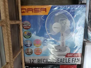 Qasa Rechargeable Fan Mai Girman 12-inch