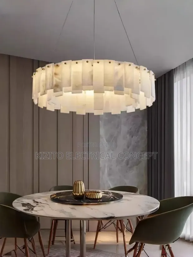 Modern Marble Chandelier - LED Pendant Light - 1