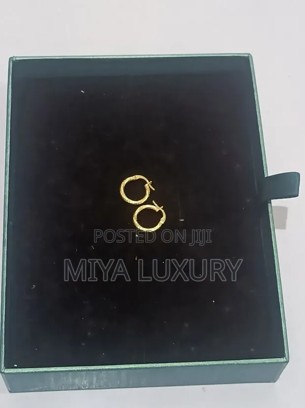 18 Karat Gold Hoop Earrings - 1