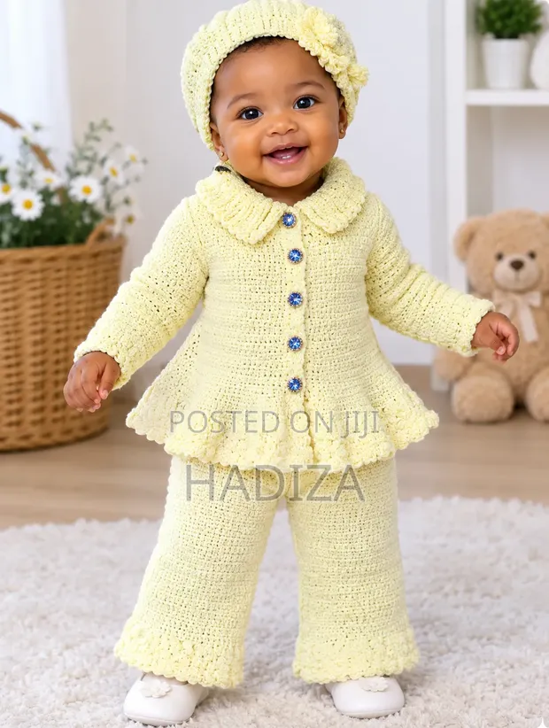 Homemade Crochet Baby Girl Set - 1