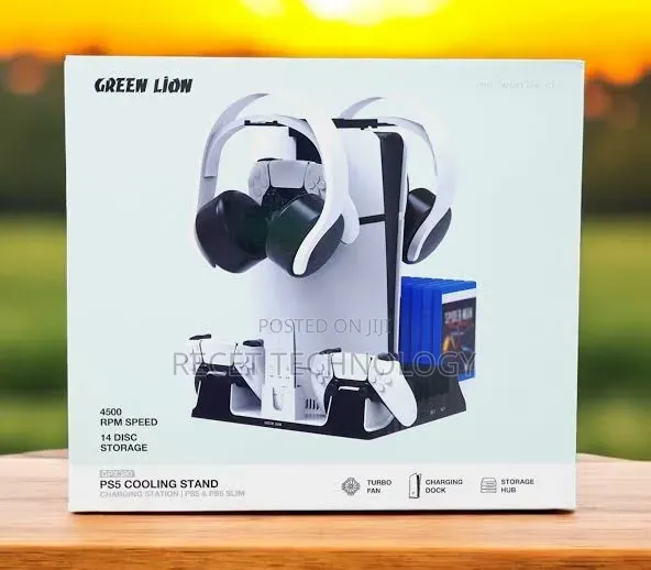 Green Lion PS5 Cooling Stand - 1