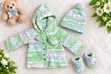 Handmade Crochet Baby Sweater Set (Mint Green) - 2