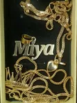 Customized 18K Gold Name Pendant - 1