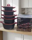 MBH Exclusive Cookware Set, Granite Series, 10 Pieces - 2