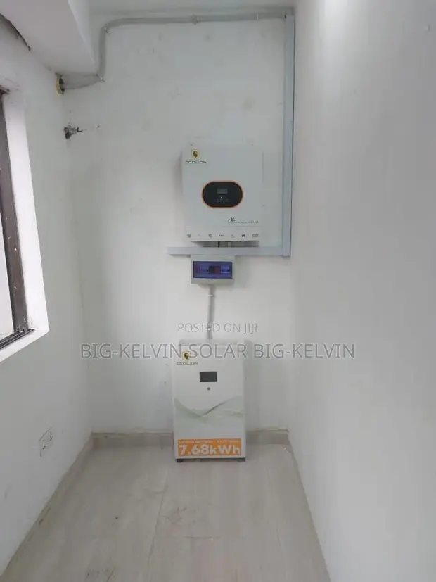 7.68kWh Ecolion Battery / 5.2kWh Inverter / 6x 500W Solar Panels Full Setup - 1