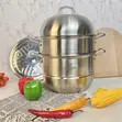 Flanek 3-in-1 Stainless Steel Steamer Pot - 1
