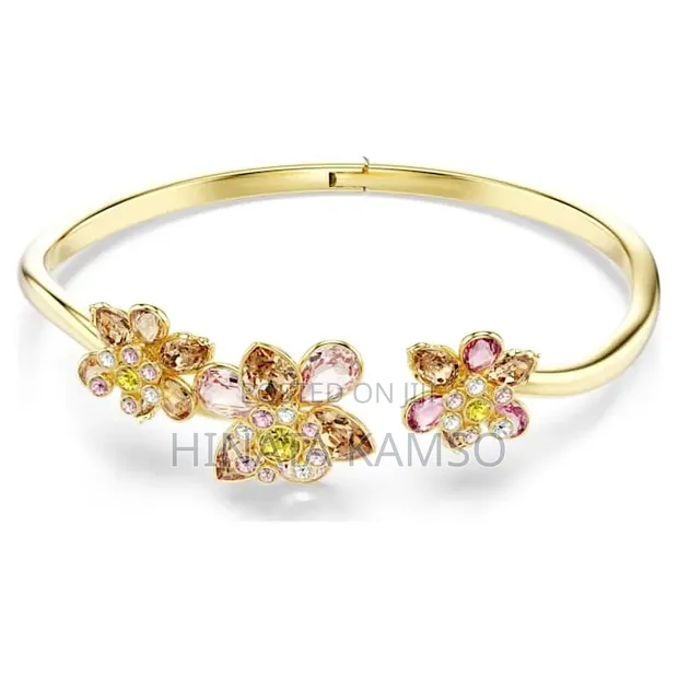 Luxury Jewelry: Infinity, Heart Necklace & Crystal Bangle Bracelet - 1
