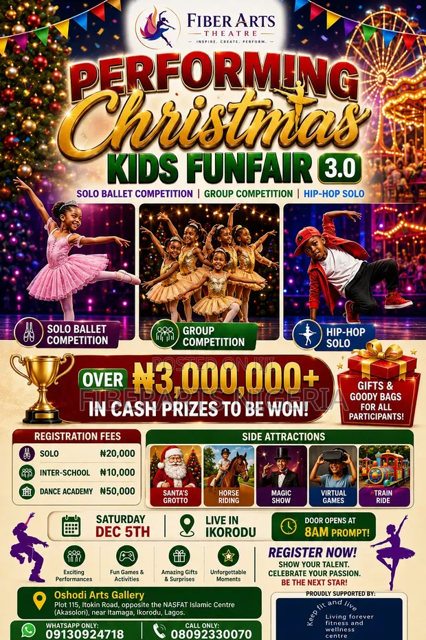 Performing Christmas Kids Funfair 3.0 in Ikorodu - 1