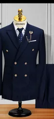 Men's Double-Breasted Suit 2-Piece Set - 1
