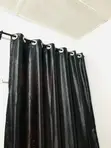 Blackout Curtains (Set of 4) with Rods & Finials - 1