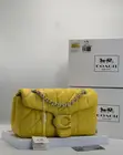 Coach Inspired Pillow Madison Quilted Leather Flap Shoulder Bag - 1