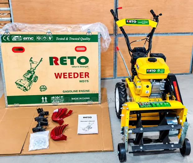 WD75 Petrol Power Weeder - 7.5HP Gasoline Engine - 1