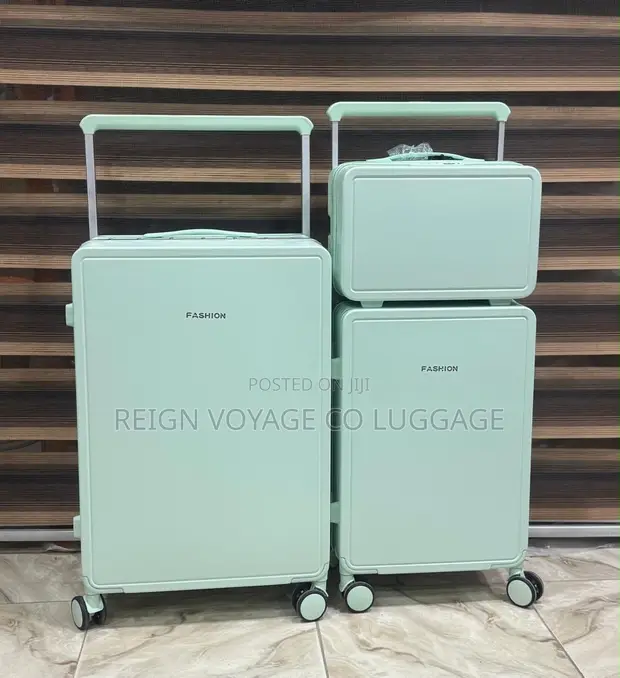 Premium 3-Piece Hard Shell Luggage Set - Green - 1