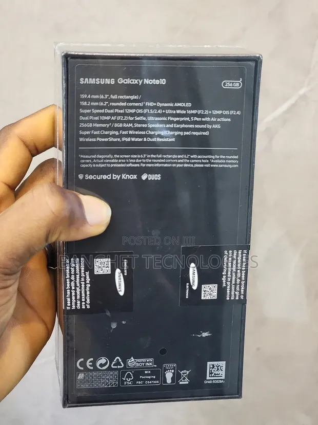 New Samsung Galaxy Note 10 5G 256GB Black - 1
