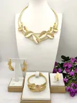 Quality Gold Jewellery Set - Silver & Gold - 3