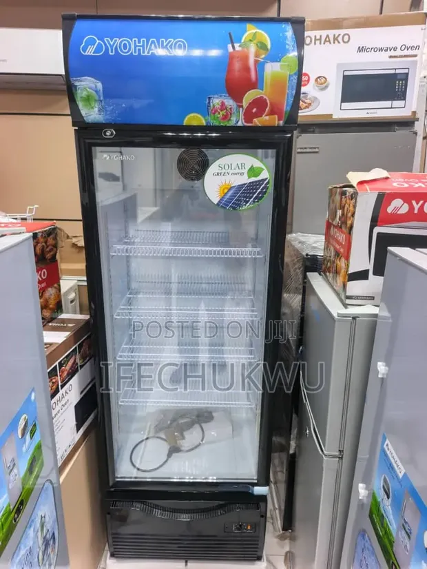 Original Yohako AC/DC Solar Showcase Fridge - 1