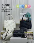 Luxury VSCP Chanel Inspired 3-in-1 Diamond Quilted Handbag Set - 1