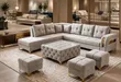 Home Interiors L-Shape Sofa Chairs (7 Seater) with Center Table - 2